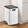 Kitchen Trash Can, 2x4 Gallon Rectangular Kitchen Waste Bin, Dual