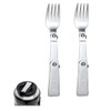 2Pcs Silver Forks Replacement for Food Jar 16 Oz, Multifunctional