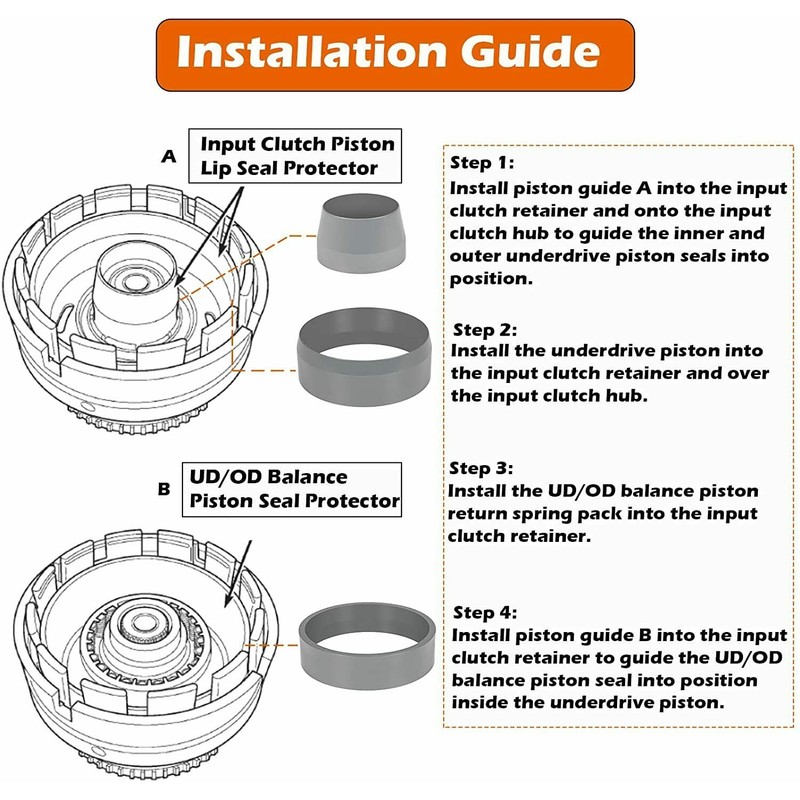 For Dodge 68RFE Transmission Underdrive Piston and Retainer Install Tool