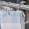 Titanker Shower Curtain Hooks Rings, Rust-Resistant Metal Double Glide Shower