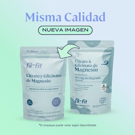 B-FIT B Citrato y Glicinato de Magnesio - Magnesio Complex - 220 Cápsulas Suministro para 2 Meses - Alta Biodisponibilidad - Sin Aditivos - Distintivo