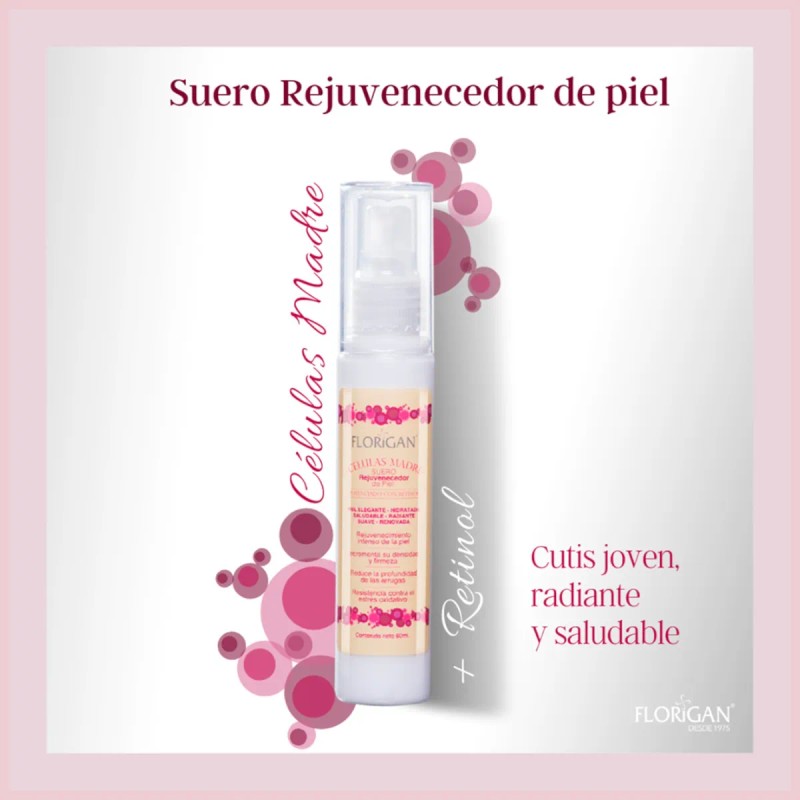 Celulas Madre Suero Rejuvenecedor Con Retinol 2 Piezas Normal