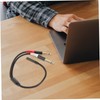 LABRIMP Audio Adapter Cable Headphones Jack Male Cord Dual Plug