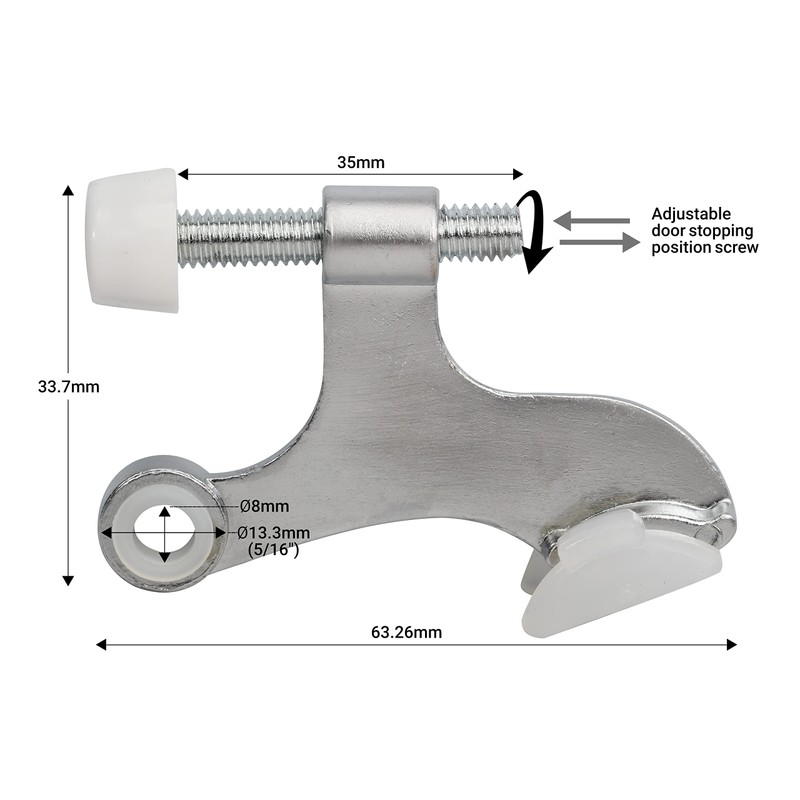 10 Pack Rok Hardware Adjustable Heavy Duty Hinge Pin Door