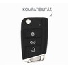 VB Key Case for 3-Button Car Key Silicon Cover Key