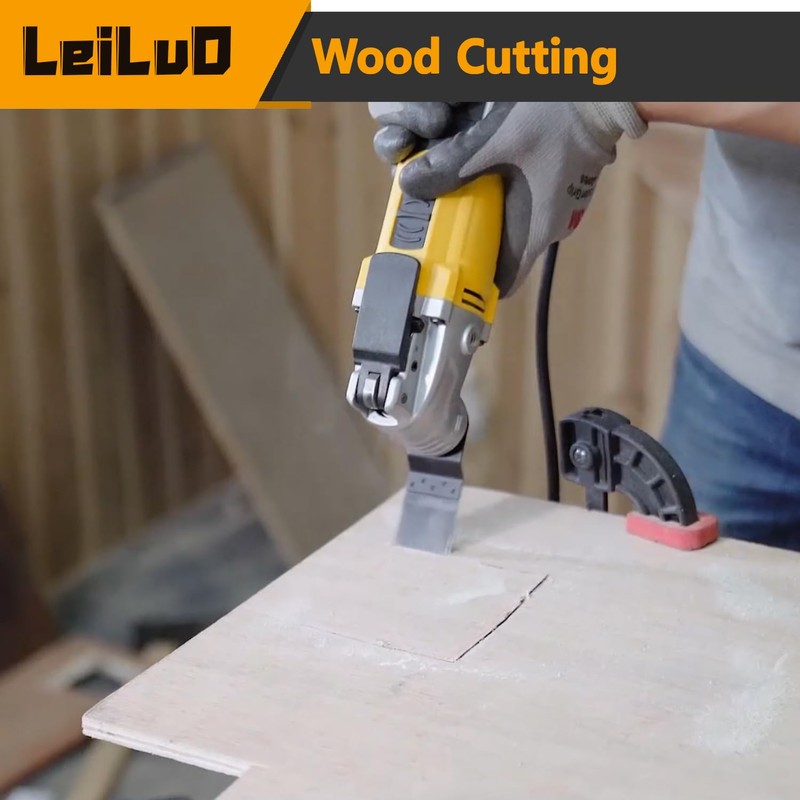 LEILUO 50 Pcs Multitool Blade for Wood Nails Drywall Titanium