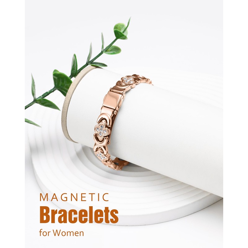 Jecanori Copper Bracelets for Women, Pure Copper Magnetic Bracelet with