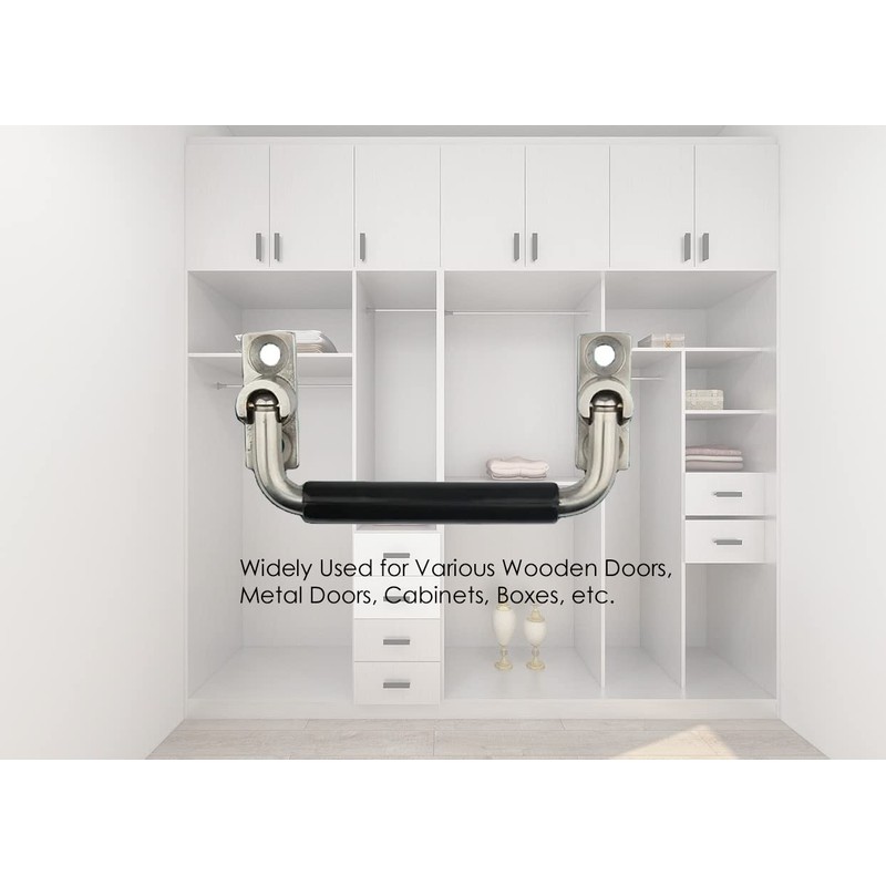 DAWONFA 304 Stainless Steel Folding Pulls Cabinet Handle 90 Degrees