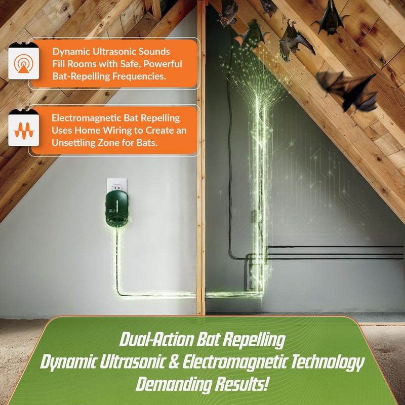 BugWomp BEU-G Bat Expulsion Unit with Dynamic Ultrasonic Bat Repellent