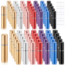 Motiskyy 140 Pcs 5ml 10ml Mini Perfume Atomizer Refillable Travel Spray Bottles Bulk Empty Dispenser Kit for Perfume Makers with Refill Pump Transfer Tool for Outgoing Fragrance Vendor Samples