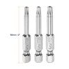 sourcing map 3pcs TT20-TT27 Star 7 Point Screwdriver Bit 1/4"
