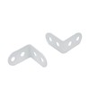 Coshar 20pcs Iron L Bracket Joint Right Angle Bracket Heavy