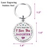 EE&YU Daughter Gifts Keyring - Daughter Christmas Birthday Gifts, Daughter
