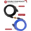 WOJET Pressure Washer Hose 25ftx1/4”, Ultra Flexible Power Washer Hose