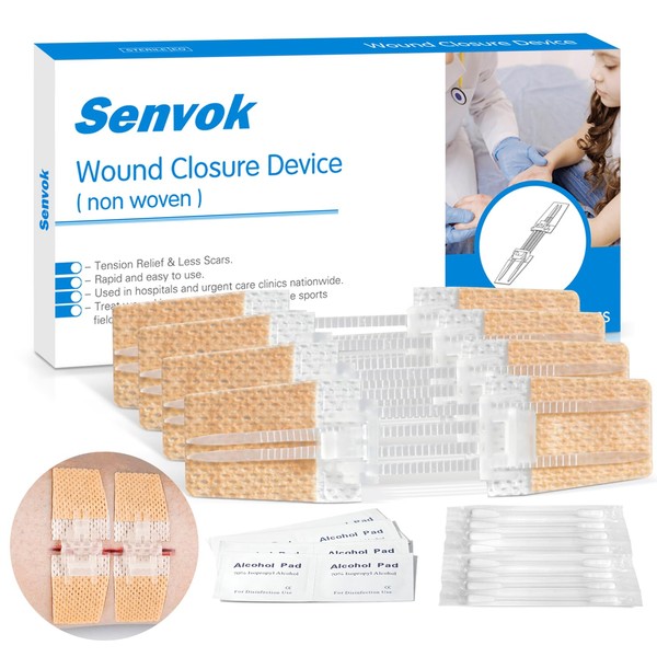 Wound Closure Device 4 Pcs - Zip Sutures & Butterfly
