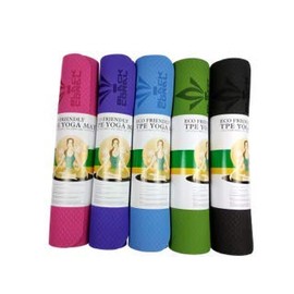 Black Coral Yoga Mat 6mm TPE Eco Friendly SGS certified Non Slip High Density Mat with Free Carrying Strap for Yoga, Pilates, and Interval Training Exercises (Green)