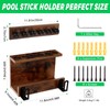 Pool Stick Holder Wall Mount, Pool Cue Set Holder for