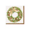 Caspari Shell Wreath Paper Cocktail Napkins in Ivory - 20
