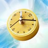 FOMIYES Fridge Clock Magnet Lemon Pattern Round Wall Clock for