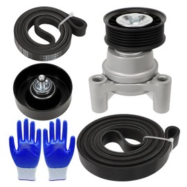 39083 Drive Belt Tensioner Pulley Compatible With Silverado 1500 Sierra 1500 2009 2010 2011 2012 2013 Avalanche 2009 Hummer H2 90K-39083A Serpentine Belt Drive 49275 19193110 88929140 12609719