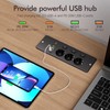 3-Way Installation Power Strip with 2 USB A and 2