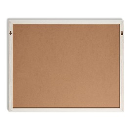 U Brands White Wash Frame Chalkboard Calendar Set, Office Supplies, with Magnet, Chalk Pencils 16” x 20”, 4 Pieces