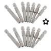 Bestgle 14 Pcs Torx Star 5 Point Screwdriver Bits T10-T40