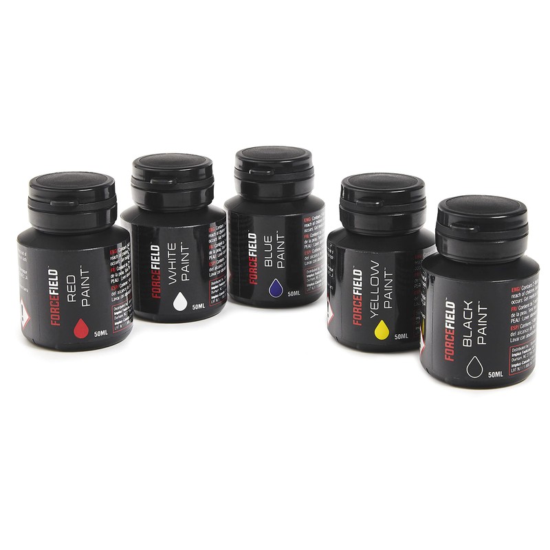 Forcefield unisex adult Paint Kit for Shoes, Black, White, Red,