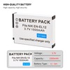 2-Pack EN-EL12 Battery with Charger for Nikon Coolpix A900 A1000