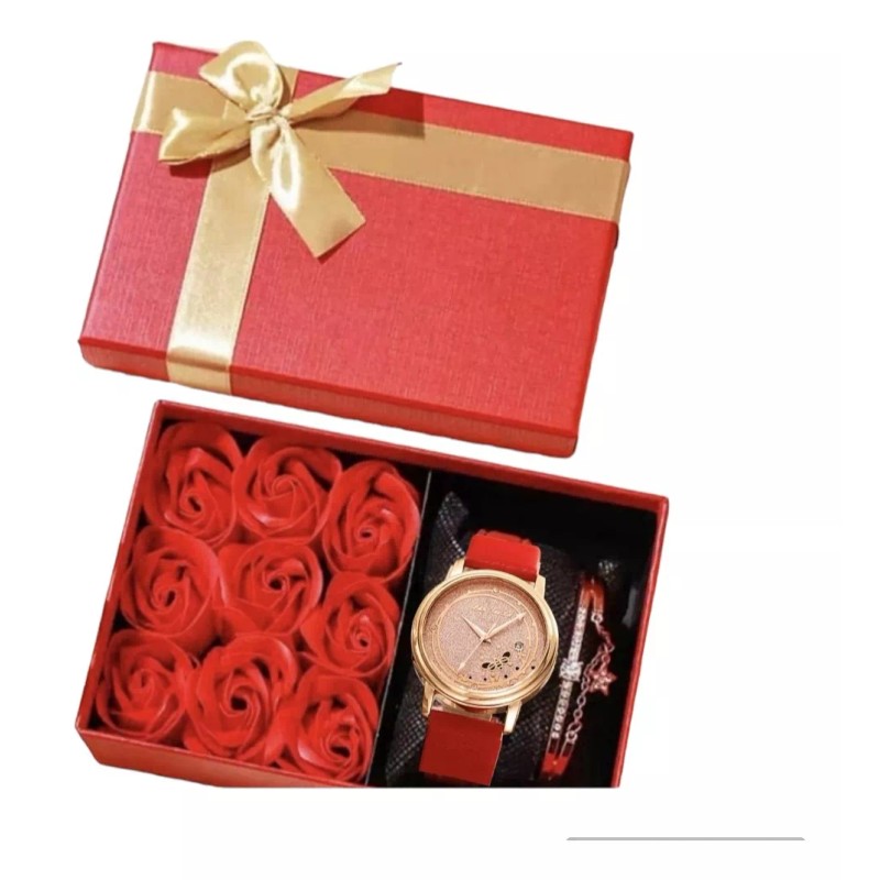 KARI HERNANDEZ Detalle San Valentín Rosas Regalo Novia Mamá +reloj