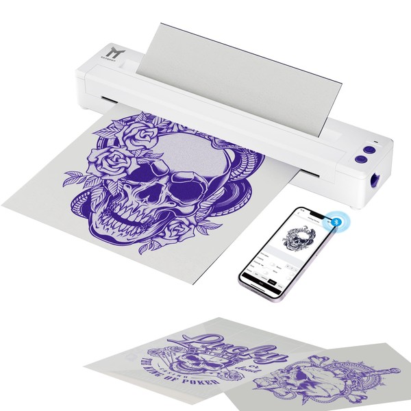 TATOPRT Thermal Tattoo Stencil Printer Wireless Bluetooth Portable Temporary Tattoo