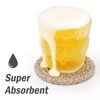 ABenkle 8 Pcs Drink Coasters with Holder, Cotton Woven Absorbent
