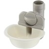 (Richell) Plato de Agua para Gatos, Color Blanco