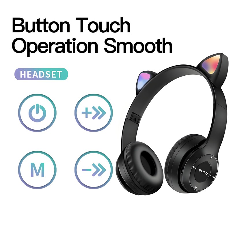 Upgraded Hybrid Noise Cancelling Wireless Bluetooth Headphones Over Ear with