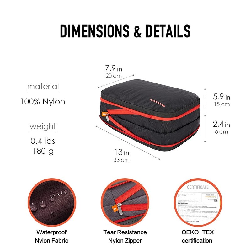 BeeNesting Compression Packing Cubes 2 set for travel carry on