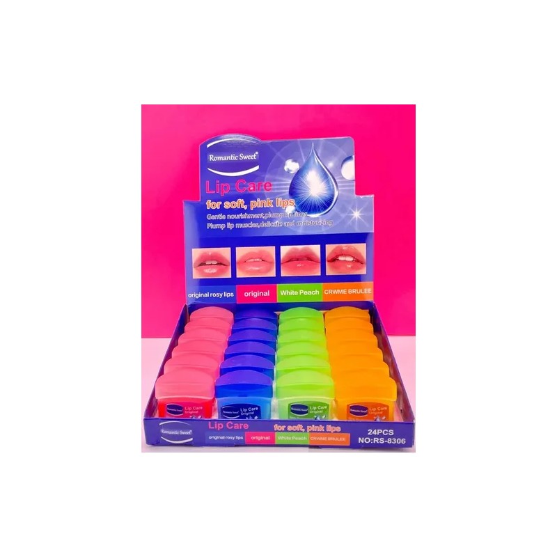 48 Mini Bálsamos O Vaseina Para Labios Frutal Hidratante