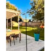 YAKii 2 Pack Solar Lantern Hanging Waterproof Outdoor Metal Solar