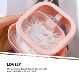 Hemoton Portable Hair Tie Organizer Multifunctional Hair Accessories Storage Box for Clips Ties and Small Items,Home Cotton Swab Dispenser Accessories Jewelry Organizer Box
