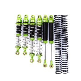 RCAWD Full Aluminum Front Rear Shocks For 1/10 LOSI Baja Rey 4WD LOSI Hammer Rey U4 Rock Racer Shocks Upgrade Parts Green