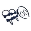 7 PIECE SCHOOL COLOURS Hair Bow Snap Clips SET ALICE