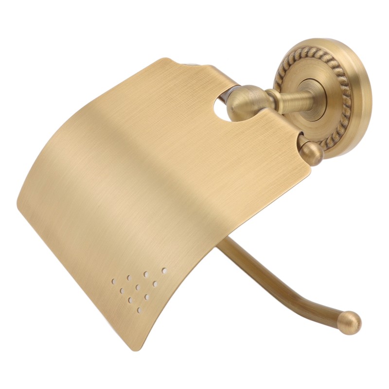 Wall Mounted Toilet Tissue Hanger Antique Twist Pattern Paper Towel