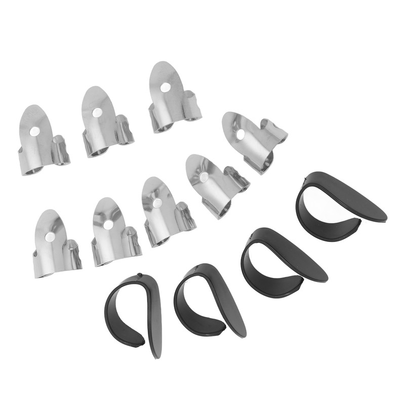 12Pcs Guitar Finger Pick Bass Thumb Protector Instrument Accessory Set