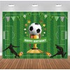 DIZHI DIZHI Soccer Birthday Backdrop Banner Sports Themed Party Decorations