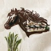 Metal Horse Silhouette Wall Art Decor Running Horses Animal Sculptures