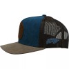 HOOEY "SPUR" BLUE/BROWN Leather Patch Hat 2114T-BLBR