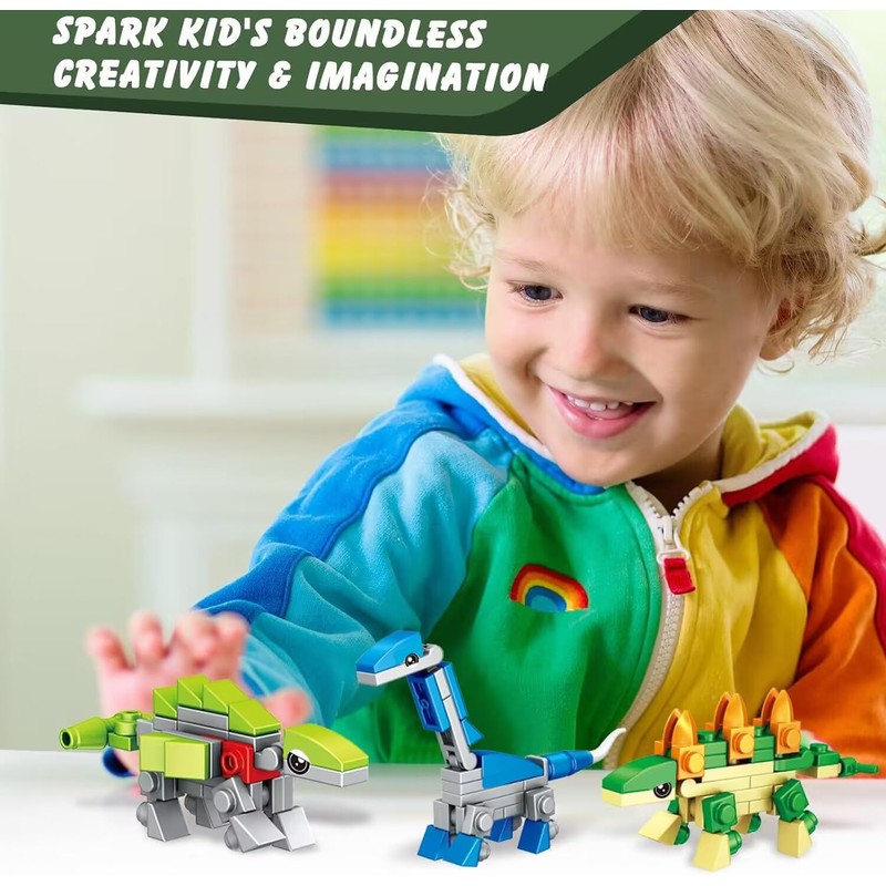 Party Favors for Kids 12 Pack Dinosaur Animal Figures Building