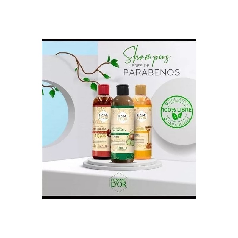 Femme D`or Shampoo De Rizos Definidos Femme Dor 500ml