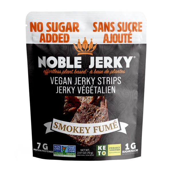 Noble Jerky Vegan Jerky No Sugar Added Smokey 70g
