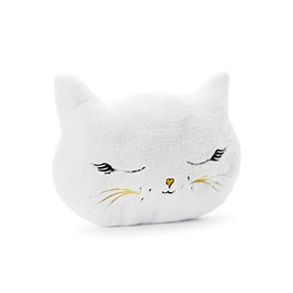 Partydeco Fluffy Cuddly Cushion for Cat Lovers Cushion Cat Motif Plush Approx. 42 x 23 cm Pillow Cat