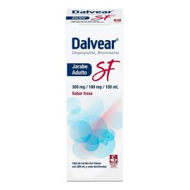 Dalvear Jarabe Adulto Sabor Fresa, 1 Frasco 120 Ml + Vaso Dosificador